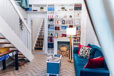 Die Bibliothek in der Ferienwohnung