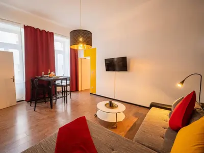 TV/Unterhaltungsangebot in der Unterkunft Highlight Apartment Naschmarkt