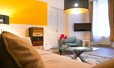 TV/Unterhaltungsangebot in der Unterkunft Backpacker Apartment City Center