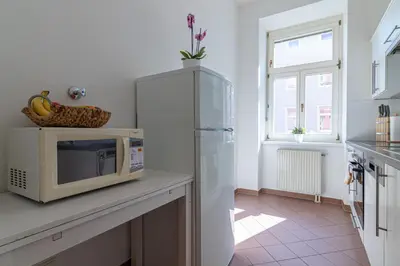Küche/Küchenzeile in der Unterkunft Yeshello Elegant Apartment near Central Vienna