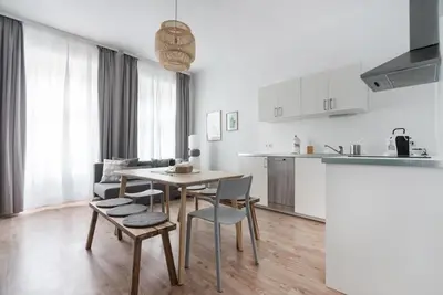 Küche/Küchenzeile in der Unterkunft Caring Family Apartment Close To The Center