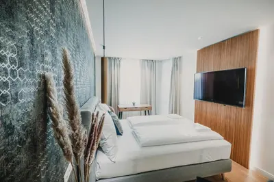 TV/Unterhaltungsangebot in der Unterkunft Zeus Design Apartments Prater