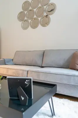 Ein Sitzbereich in der Unterkunft josef's home I Classic Apartment I UNO-City, VIC