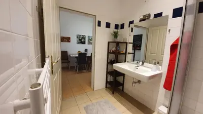 Ein Badezimmer in der Unterkunft Gorgeous Viennese Apartment 10 min to City Center