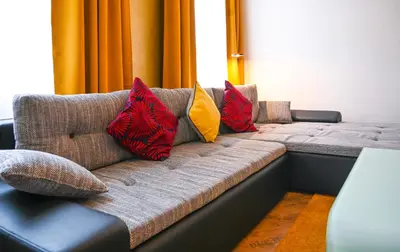 Ein Sitzbereich in der Unterkunft Highlight Suite Augarten