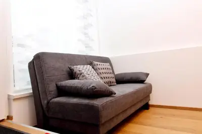 Ein Sitzbereich in der Unterkunft Central STUDIO WORK and TRAVEL