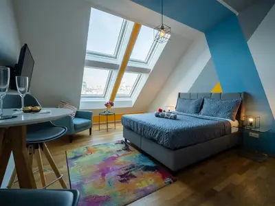 Ein Bett oder Betten in einem Zimmer der Unterkunft Backpacker Apartment Schönbrunn