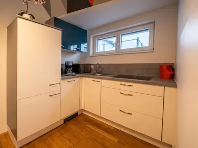 Küche/Küchenzeile in der Unterkunft Bright Apartment Naschmarkt