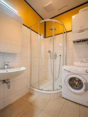 Ein Badezimmer in der Unterkunft Modern Suite Naschmarkt