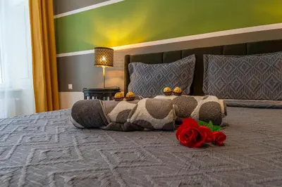 Ein Bett oder Betten in einem Zimmer der Unterkunft Bright Suite Universitaet Wien