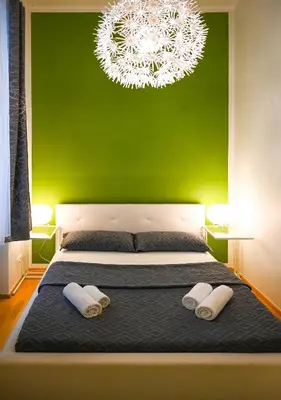 Ein Bett oder Betten in einem Zimmer der Unterkunft Highlight Suite Universitaet Wien