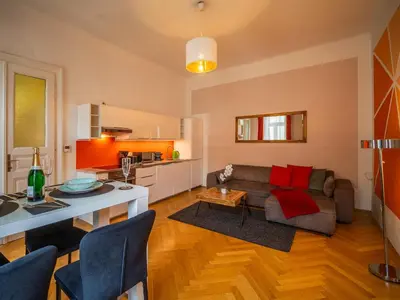 Küche/Küchenzeile in der Unterkunft Highlight Suite City Center
