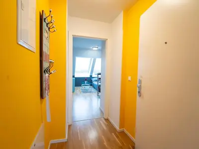 Grundriss der Unterkunft Modern Attic Apartment with Air conditioning near City Center