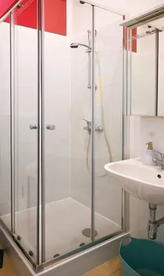 Ein Badezimmer in der Unterkunft Hideaway Apartment Augarten