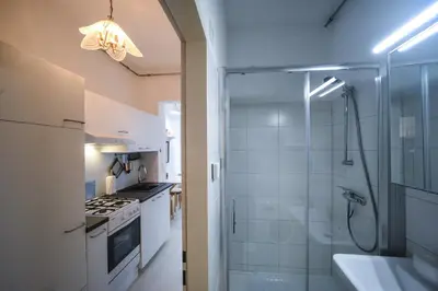 Ein Badezimmer in der Unterkunft Vintage Apartment Vienna by JR City Apartments