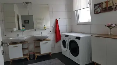 Küche/Küchenzeile in der Unterkunft Moderne Maisonette mit Terrasse