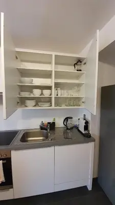 Küche/Küchenzeile in der Unterkunft Wiener Maisonette mit Terrasse