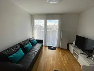 TV/Unterhaltungsangebot in der Unterkunft Neubau Wohnung Stadlau