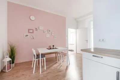 Küche/Küchenzeile in der Unterkunft Nice apartment in lovely area
