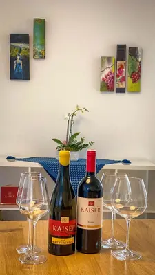 Getränke in der Unterkunft WeinApart im Winzerschlössl