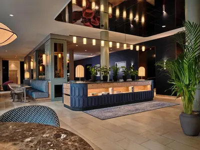 Ein Sitzbereich in der Unterkunft Radisson Blu Das Triest Hotel, Vienna