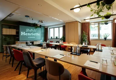 Ein Restaurant oder anderes Speiselokal in der Unterkunft Henriette Stadthotel Vienna