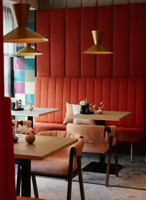 Ein Sitzbereich in der Unterkunft Henriette Stadthotel Vienna