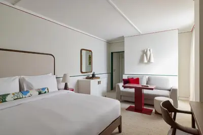 Ein Bett oder Betten in einem Zimmer der Unterkunft Miiro Spittelberg NEW OPENING
