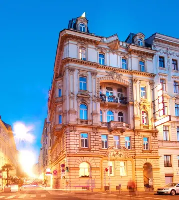 Das Gebäude in dem sich das Hotel befindet