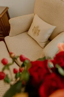 Ein Sitzbereich in der Unterkunft Hotel Erzherzog Rainer