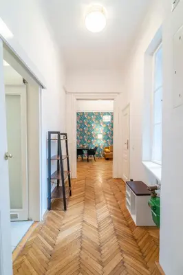 Ein Bett oder Betten in einem Zimmer der Unterkunft josef's home I Urban Classic Apartment I 01