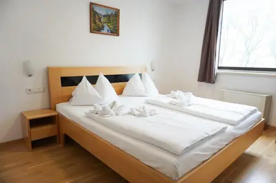 Ein Bett oder Betten in einem Zimmer der Unterkunft Hotel Kaffeemühle