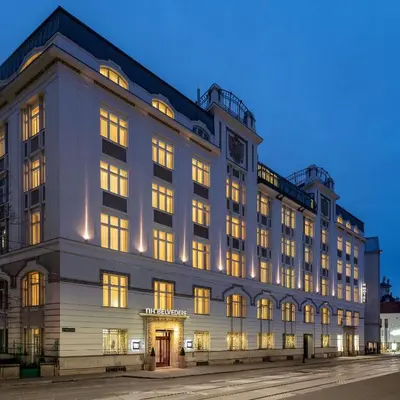 Das Gebäude in dem sich das Hotel befindet