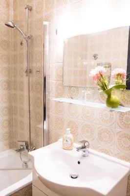 Ein Badezimmer in der Unterkunft Pension Hotel Mariahilf