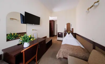 TV/Unterhaltungsangebot in der Unterkunft Continental Hotel-Pension