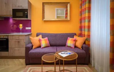 Küche/Küchenzeile in der Unterkunft Appartement-Hotel an der Riemergasse