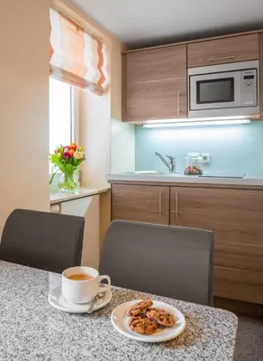 Küche/Küchenzeile in der Unterkunft Appartement-Hotel an der Riemergasse