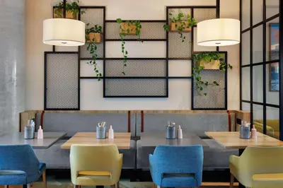Ein Sitzbereich in der Unterkunft Spark by Hilton Vienna Messe Prater