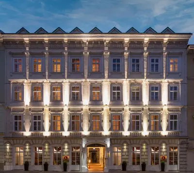 Das Gebäude in dem sich das Aparthotel befindet