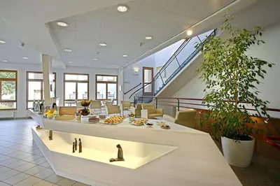Ein Sitzbereich in der Unterkunft Am Spiegeln dialog.hotel.wien