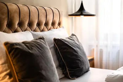 Ein Bett oder Betten in einem Zimmer der Unterkunft Vayalen Boutique Hotel