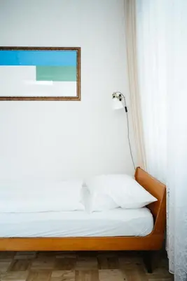 Ein Bett oder Betten in einem Zimmer der Unterkunft Hotel Am Brillantengrund