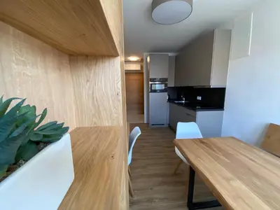 Küche/Küchenzeile in der Unterkunft Apartments Freitag - H1