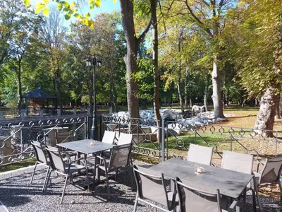 Ein Garten an der Unterkunft Gartenhotel Altmannsdorf
