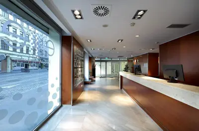 Lobby/Rezeption in der Unterkunft Exe Vienna