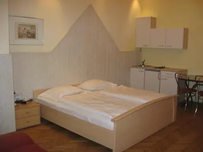 Ein Bett oder Betten in einem Zimmer der Unterkunft Pension Vera