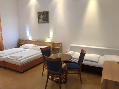 Ein Bett oder Betten in einem Zimmer der Unterkunft Pension Vera