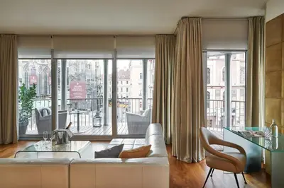 Ein Sitzbereich in der Unterkunft DO&CO Hotel Vienna