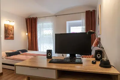 TV/Unterhaltungsangebot in der Unterkunft Dana's Apartment beim Augarten