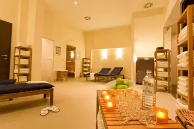 Ein Sitzbereich in der Unterkunft Flemings Hotel Wien-Stadthalle